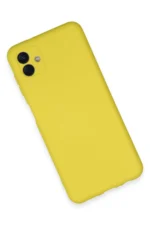 Uray store Samsung Galaxy A04E Kılıf Nano içi Kadife Silikon - Sarı - Görsel 3
