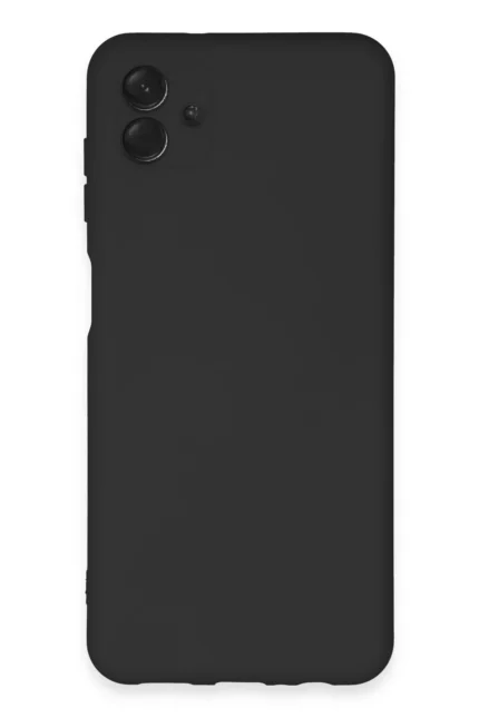 Uray store Samsung Galaxy A04E Kılıf Nano içi Kadife Silikon - Siyah