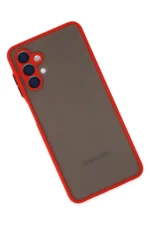 Uray store Samsung Galaxy A04S Kılıf Montreal Silikon Kapak - Kırmızı - Görsel 3