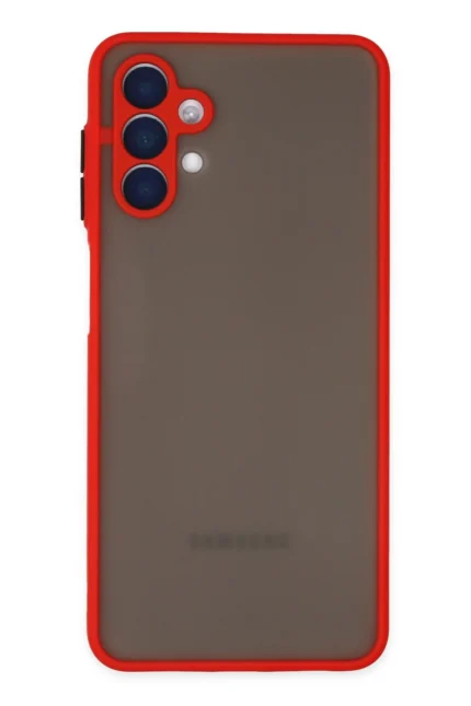 Uray store Samsung Galaxy A04S Kılıf Montreal Silikon Kapak - Kırmızı