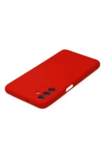 Uray store Samsung Galaxy A04S Kılıf Nano içi Kadife Silikon - Kırmızı - Görsel 4
