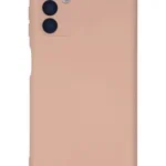 Uray store Samsung Galaxy A04S Kılıf Nano içi Kadife Silikon - Pudra