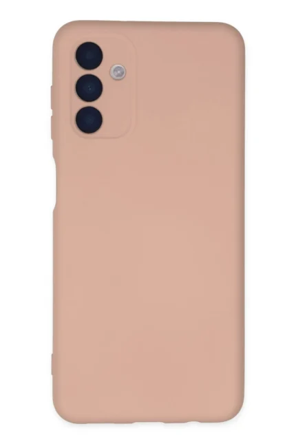 Uray store Samsung Galaxy A04S Kılıf Nano içi Kadife Silikon - Pudra