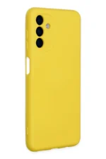 Uray store Samsung Galaxy A04S Kılıf Nano içi Kadife Silikon - Sarı - Görsel 2