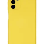Uray store Samsung Galaxy A04S Kılıf Nano içi Kadife Silikon - Sarı