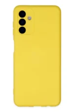 Uray store Samsung Galaxy A04S Kılıf Nano içi Kadife Silikon - Sarı