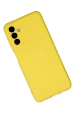 Uray store Samsung Galaxy A04S Kılıf Nano içi Kadife Silikon - Sarı - Görsel 3