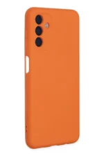 Uray store Samsung Galaxy A04S Kılıf Nano içi Kadife Silikon - Turuncu - Görsel 2