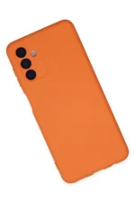 Uray store Samsung Galaxy A04S Kılıf Nano içi Kadife Silikon - Turuncu - Görsel 3