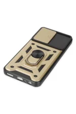 Uray store Samsung Galaxy A04S Kılıf Pars Lens Yüzüklü Silikon - Gold - Görsel 4
