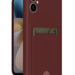 Uray store Samsung Galaxy A05 Kelvin Kartvizitli Silikon - Bordo
