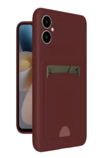 Uray store Samsung Galaxy A05 Kelvin Kartvizitli Silikon - Bordo