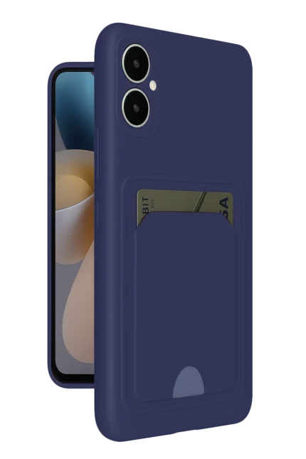 Uray store Samsung Galaxy A05 Kelvin Kartvizitli Silikon - Lacivert