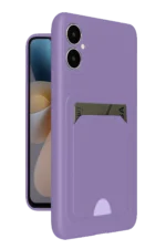Uray store Samsung Galaxy A05 Kelvin Kartvizitli Silikon - Lila