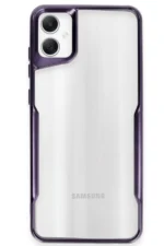 Uray store Samsung Galaxy A05 Kılıf Boyi Silikon Kapak - Derin Mor