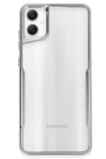 Uray store Samsung Galaxy A05 Kılıf Boyi Silikon Kapak - Gümüş