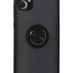 Uray store Samsung Galaxy A05 Kılıf Montreal Yüzüklü Silikon Kapak - Siyah