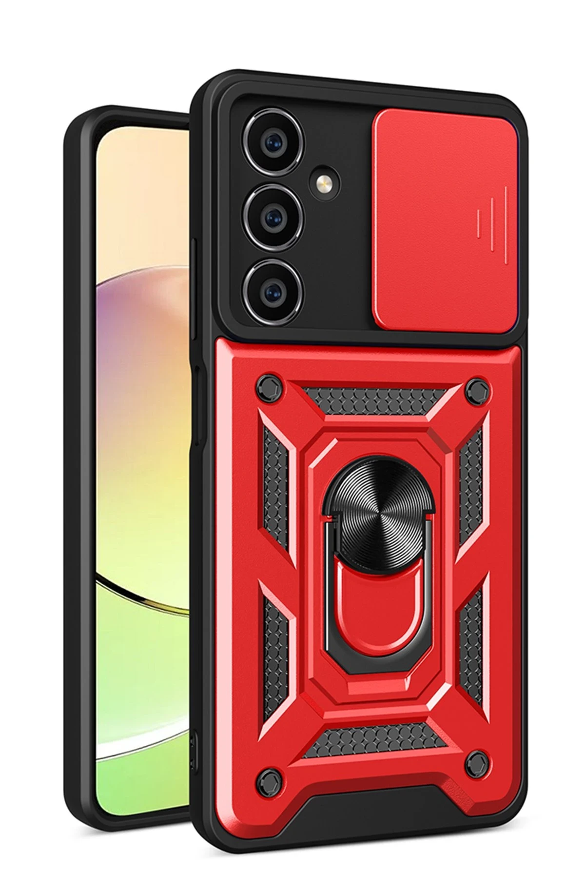 newface-samsung-galaxy-a05-kilif-pars-lens-yuzuklu-silikon-kirmizi-default Uray store Samsung Galaxy A05 Kılıf Pars Lens Yüzüklü Silikon - Kırmızı - Görsel 1