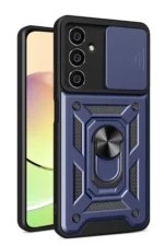 Uray store Samsung Galaxy A05 Kılıf Pars Lens Yüzüklü Silikon - Lacivert