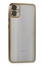 Uray store Samsung Galaxy A05 Kılıf Razer Lensli Silikon - Gold