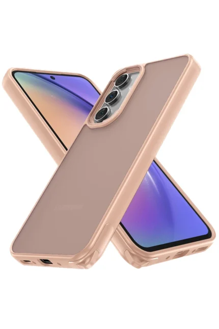Uray store Samsung Galaxy A05S Kılıf Elegant Kapak - Pudra