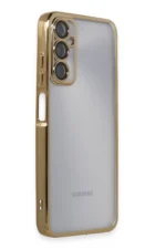 Uray store Samsung Galaxy A05S Kılıf Razer Lensli Silikon - Gold - Görsel 2