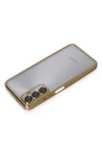 Uray store Samsung Galaxy A05S Kılıf Razer Lensli Silikon - Gold - Görsel 3