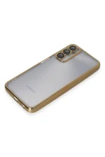 Uray store Samsung Galaxy A05S Kılıf Razer Lensli Silikon - Gold - Görsel 4