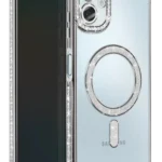 Uray store Samsung Galaxy A06 Joke Simli Magneticsafe Kılıf - Gümüş