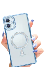 Uray store Samsung Galaxy A06 Joke Simli Magneticsafe Kılıf - Mavi - Görsel 2