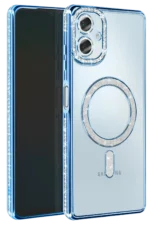 Uray store Samsung Galaxy A06 Joke Simli Magneticsafe Kılıf - Mavi