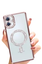 Uray store Samsung Galaxy A06 Joke Simli Magneticsafe Kılıf - Pembe - Görsel 2