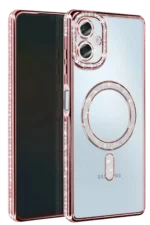 Uray store Samsung Galaxy A06 Joke Simli Magneticsafe Kılıf - Pembe