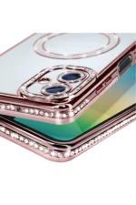 Uray store Samsung Galaxy A06 Joke Simli Magneticsafe Kılıf - Pembe - Görsel 3