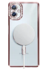 Uray store Samsung Galaxy A06 Joke Simli Magneticsafe Kılıf - Pembe - Görsel 5