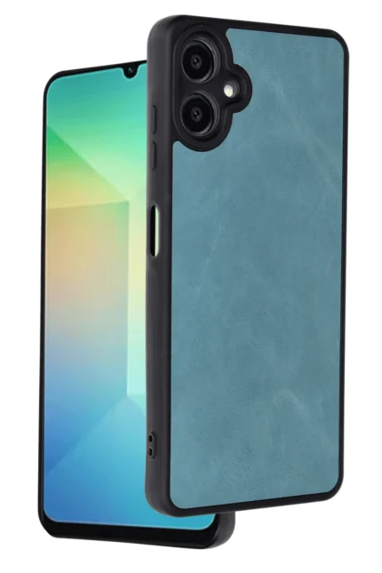 Uray store Samsung Galaxy A06 Kılıf Aras Deri Kapak - Açık Yeşil