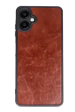 Uray store Samsung Galaxy A06 Kılıf Aras Deri Kapak - Bordo - Görsel 3