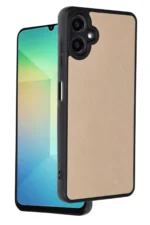Uray store Samsung Galaxy A06 Kılıf Aras Deri Kapak - Pudra