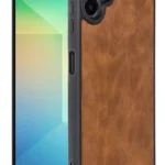 Uray store Samsung Galaxy A06 Kılıf Aras Deri Kapak - Taba