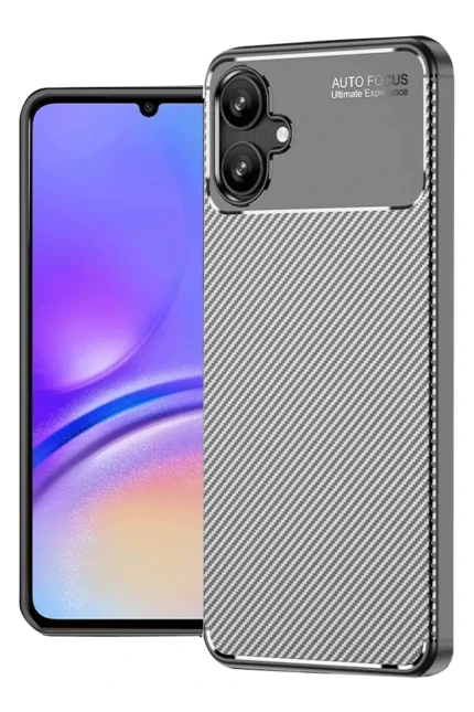 Uray store Samsung Galaxy A06 Kılıf Auto Focus Karbon Kapak - Gri