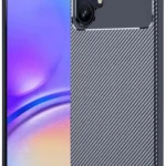 Uray store Samsung Galaxy A06 Kılıf Auto Focus Karbon Kapak - Lacivert