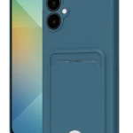 Uray store Samsung Galaxy A06 Kılıf Kelvin Kartvizitli Silikon - Mavi