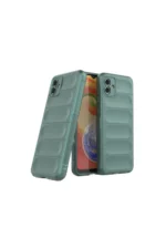 Uray store Samsung Galaxy A06 Kılıf Optimum Silikon - Koyu Yeşil - Görsel 2