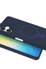 Uray store Samsung Galaxy A06 Regal Magsafe Standlı Kapak - Lacivert - Görsel 4