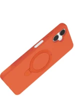 Uray store Samsung Galaxy A06 Regal Magsafe Standlı Kapak - Turuncu - Görsel 3