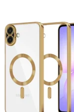 Uray store Samsung Galaxy A07 4G Kross Magneticsafe Kapak - Gold - Görsel 2