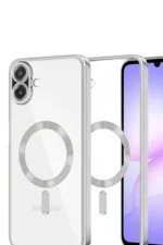 Uray store Samsung Galaxy A07 4G Kross Magneticsafe Kapak - Gümüş - Görsel 2