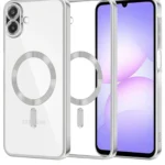 Uray store Samsung Galaxy A07 4G Kross Magneticsafe Kapak - Gümüş