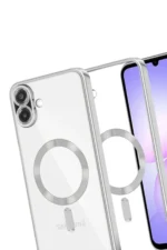 Uray store Samsung Galaxy A07 4G Kross Magneticsafe Kapak - Gümüş - Görsel 3