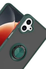 Uray store Samsung Galaxy A07 4G Montreal Yüzüklü Silikon Kapak - Yeşil - Görsel 2